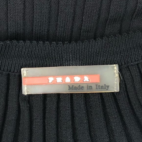 Prada Black ribbed mesh top - Picture 5 of 11